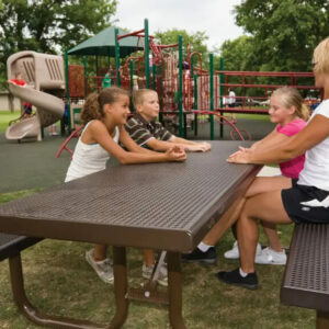 Commercial Site Amenities Pvc Coated Tables