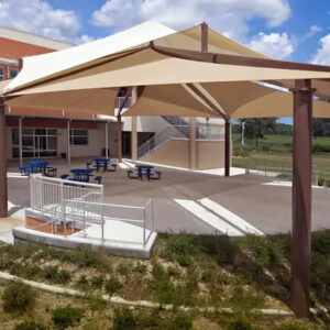 Multi Level Framed Sail Shade Playground Shade Structures Shelters Louisiana Mississippi